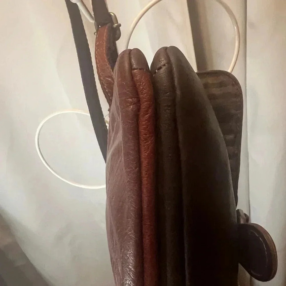 Jack Georges Voyager Collection Wallet On A String Brown Leather Crossbody - Picture 11 of 16